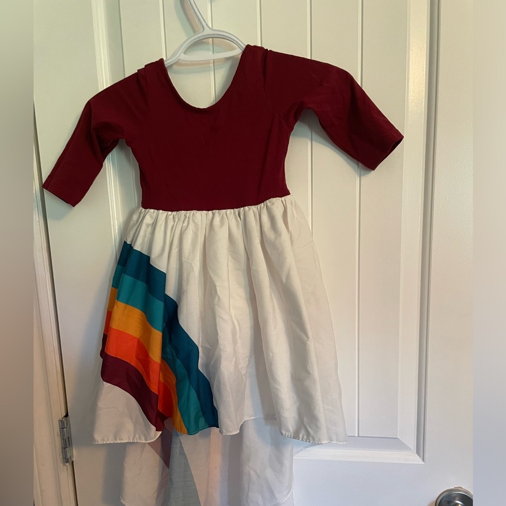 Colorful HiLow Kids Dress
